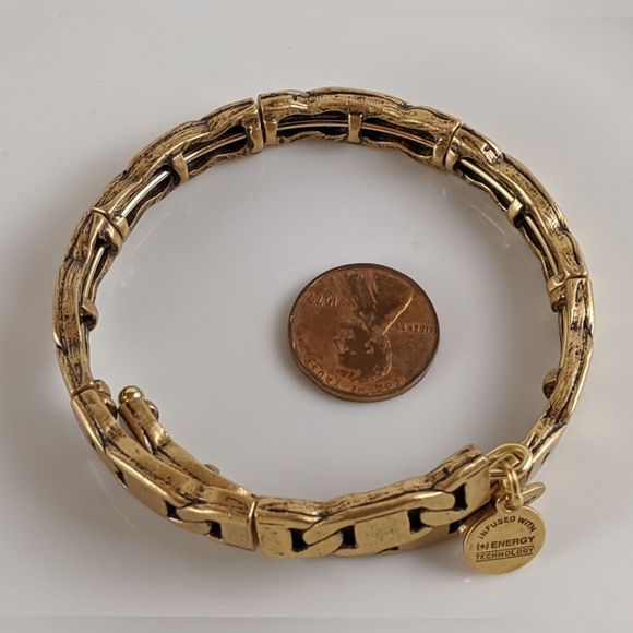 Alex and Ani Rafaelian Gold Freedom Wrap Bracelet - Picture 5 of 7